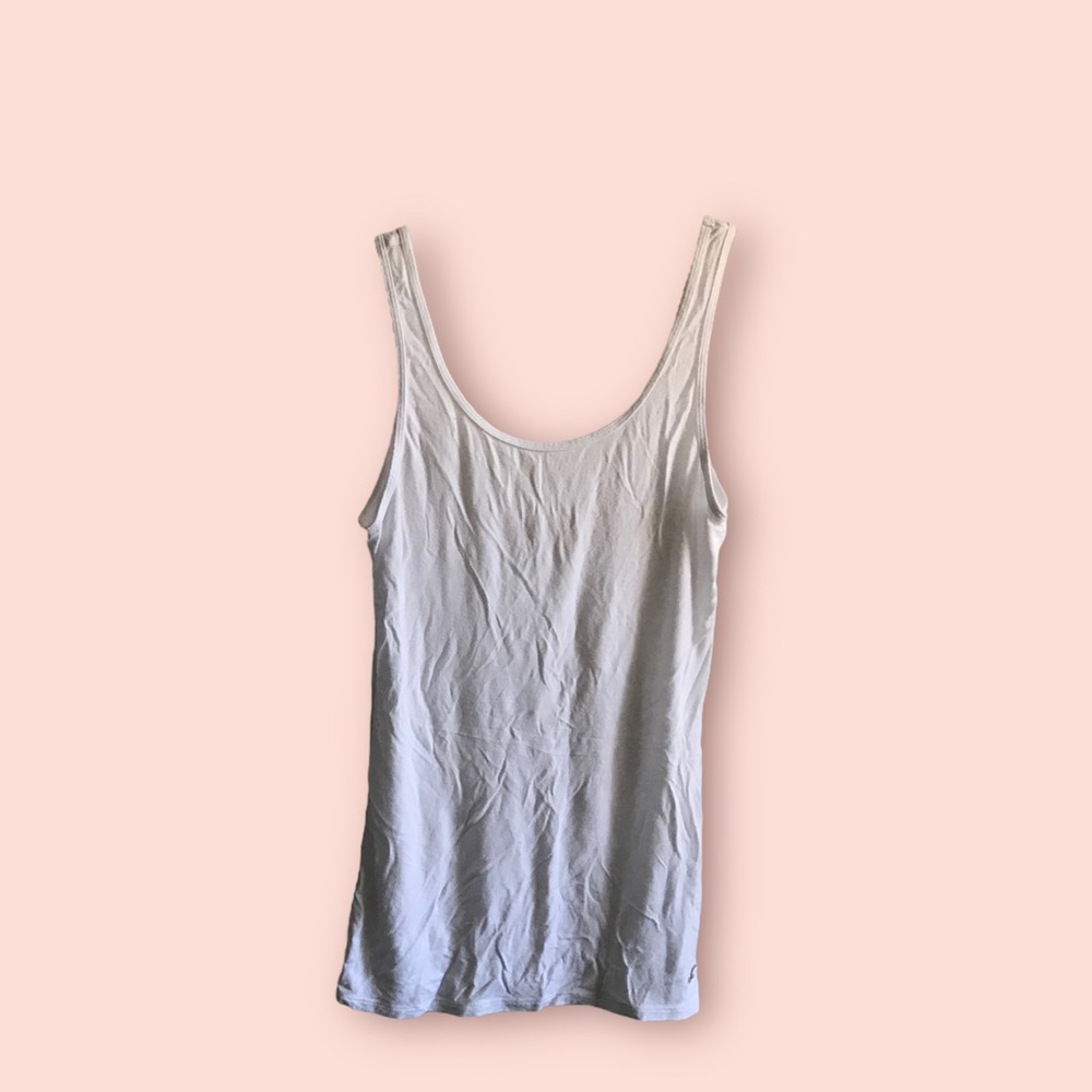 White long tank top